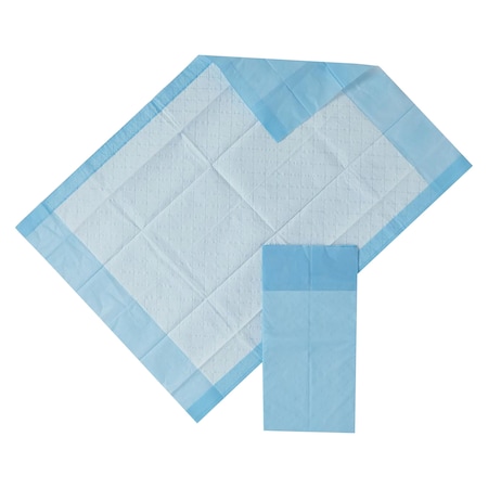 Medline Protection Plus Disposable Underpads, 17" x 24", Blue, PK25 MSC281224C